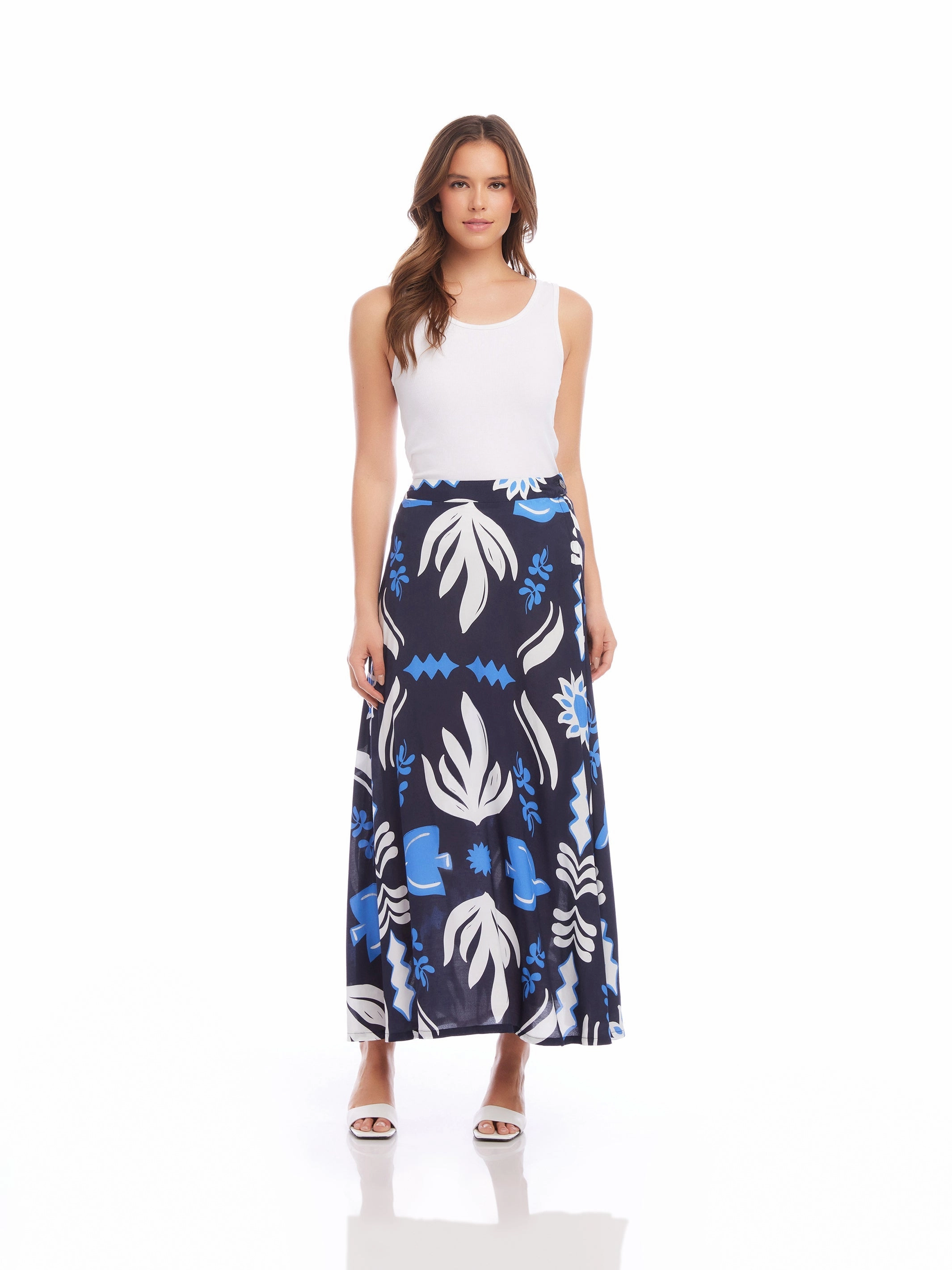 Lexi Skirt in Navy Print Photography Session