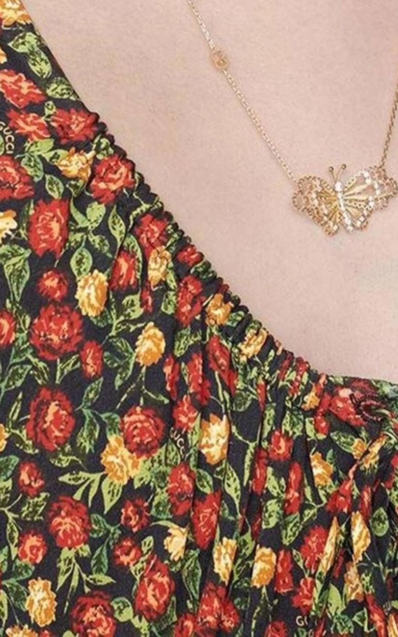 Liberty-print Crepe Maxi Dress