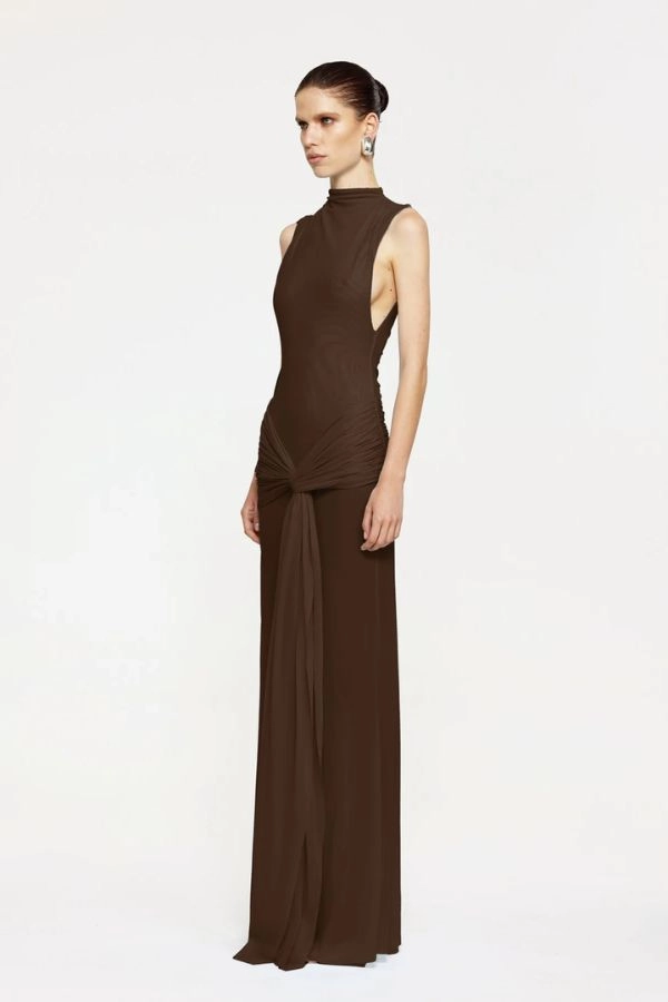 Soft Motion Roza Maxi Dress Chocolate