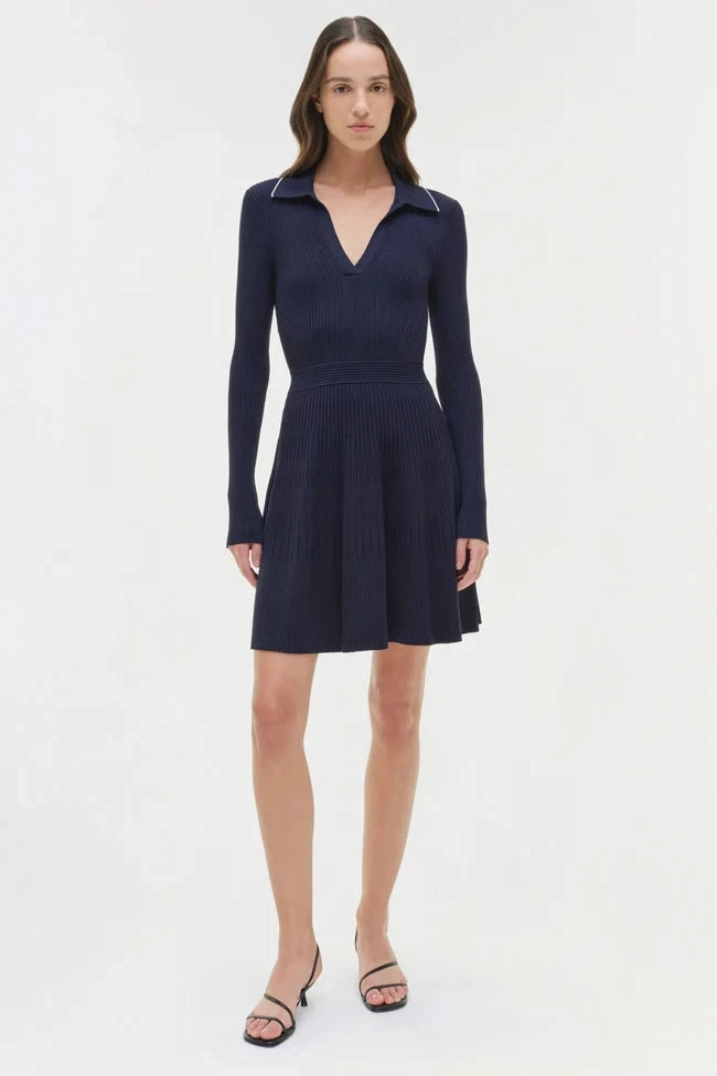 Bright Colors Alcott Knit Mini Dress Midnight