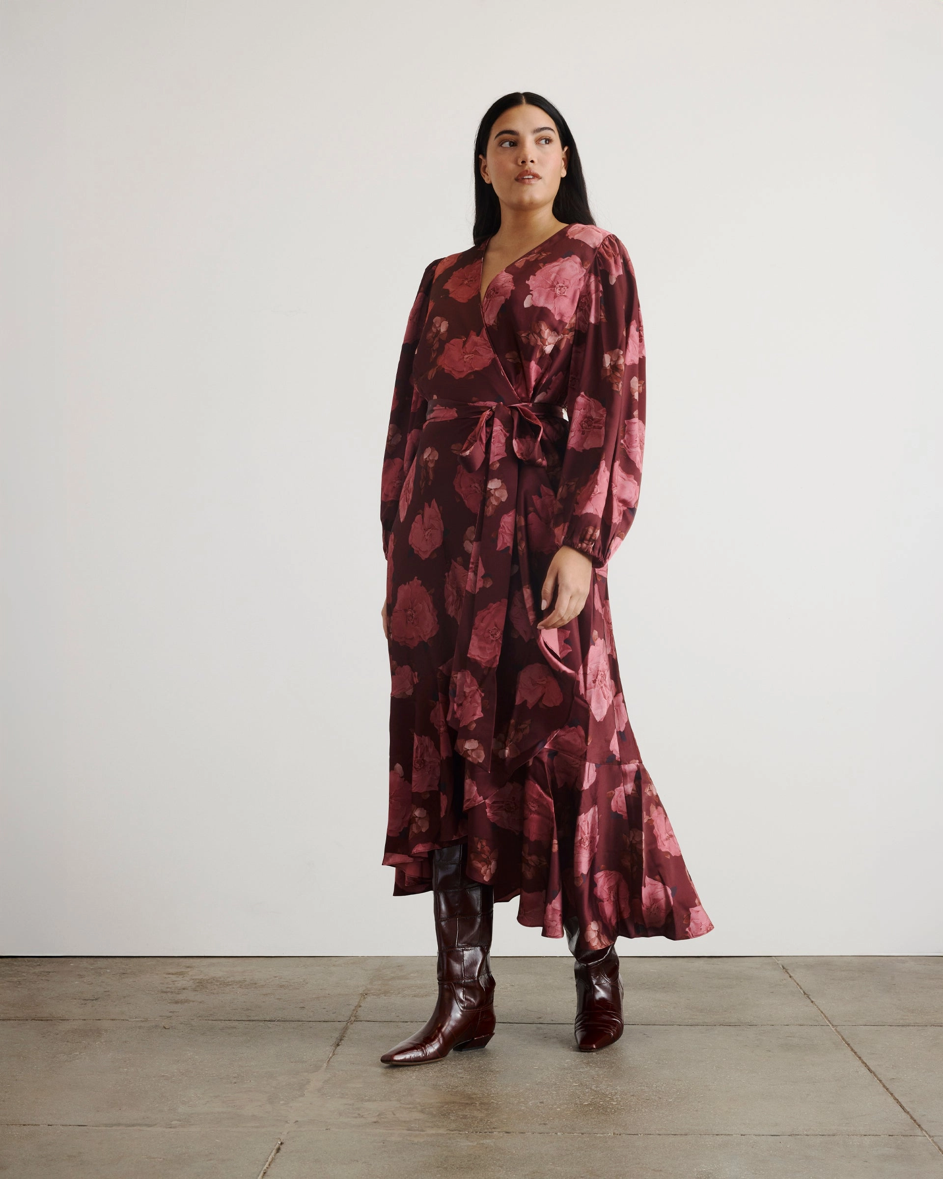 Long Sleeve Blaire Dress Shore Time Shade Glow