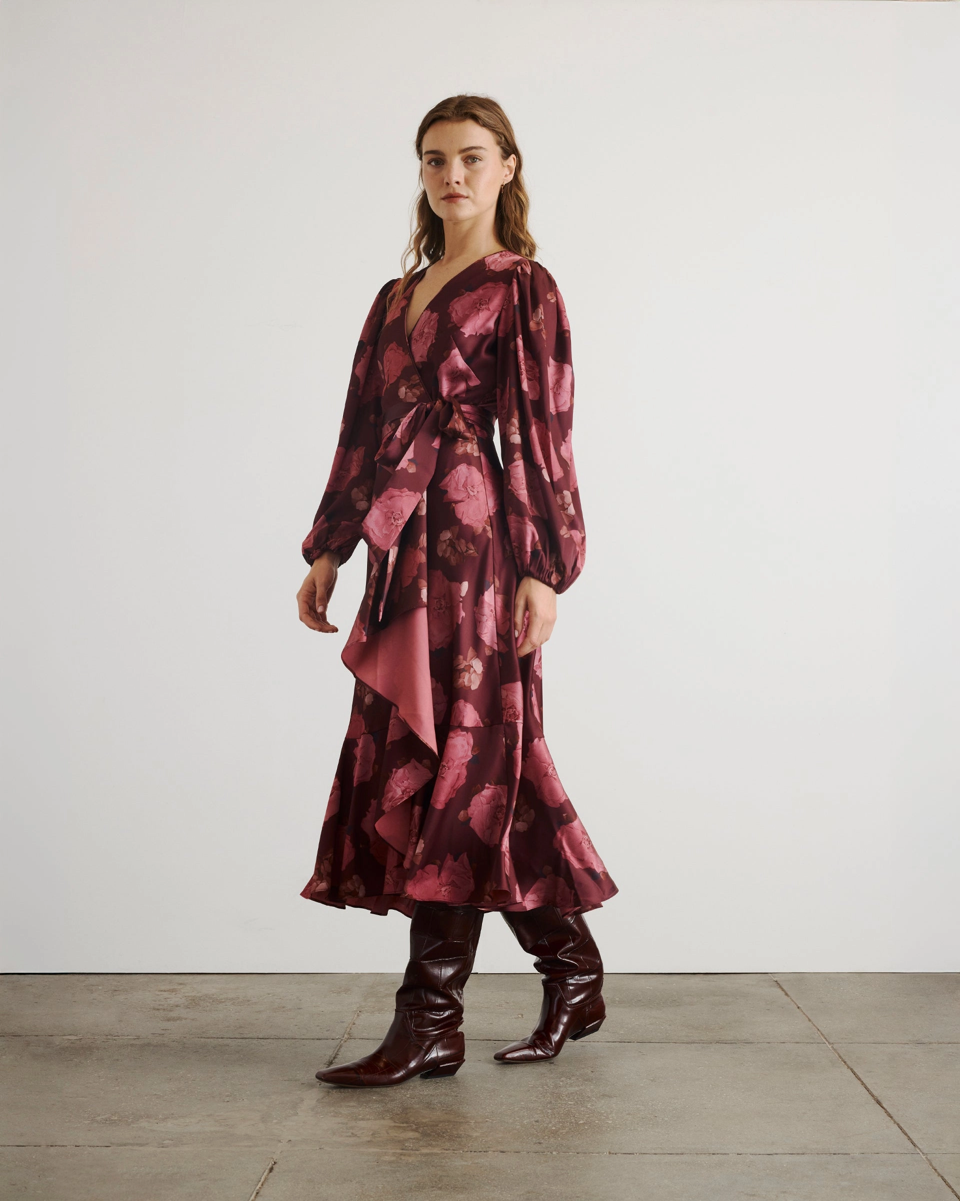All Timewear Texture Softness Long Sleeve Blaire Dress