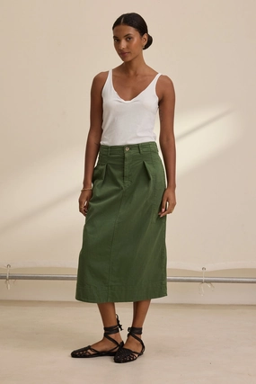 Lilian Skirt in Olive Timeless Trend Abrasion resistant