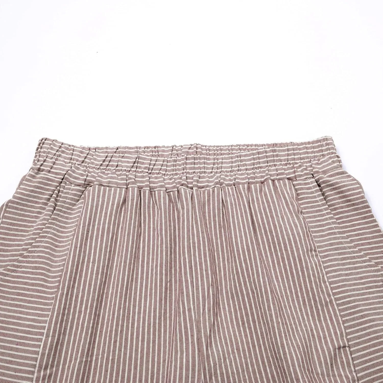 Linen Pants for Women 2024 Summer Casual Plus Size Elastic High Waist Comfy Straight Wide Leg Trousers
