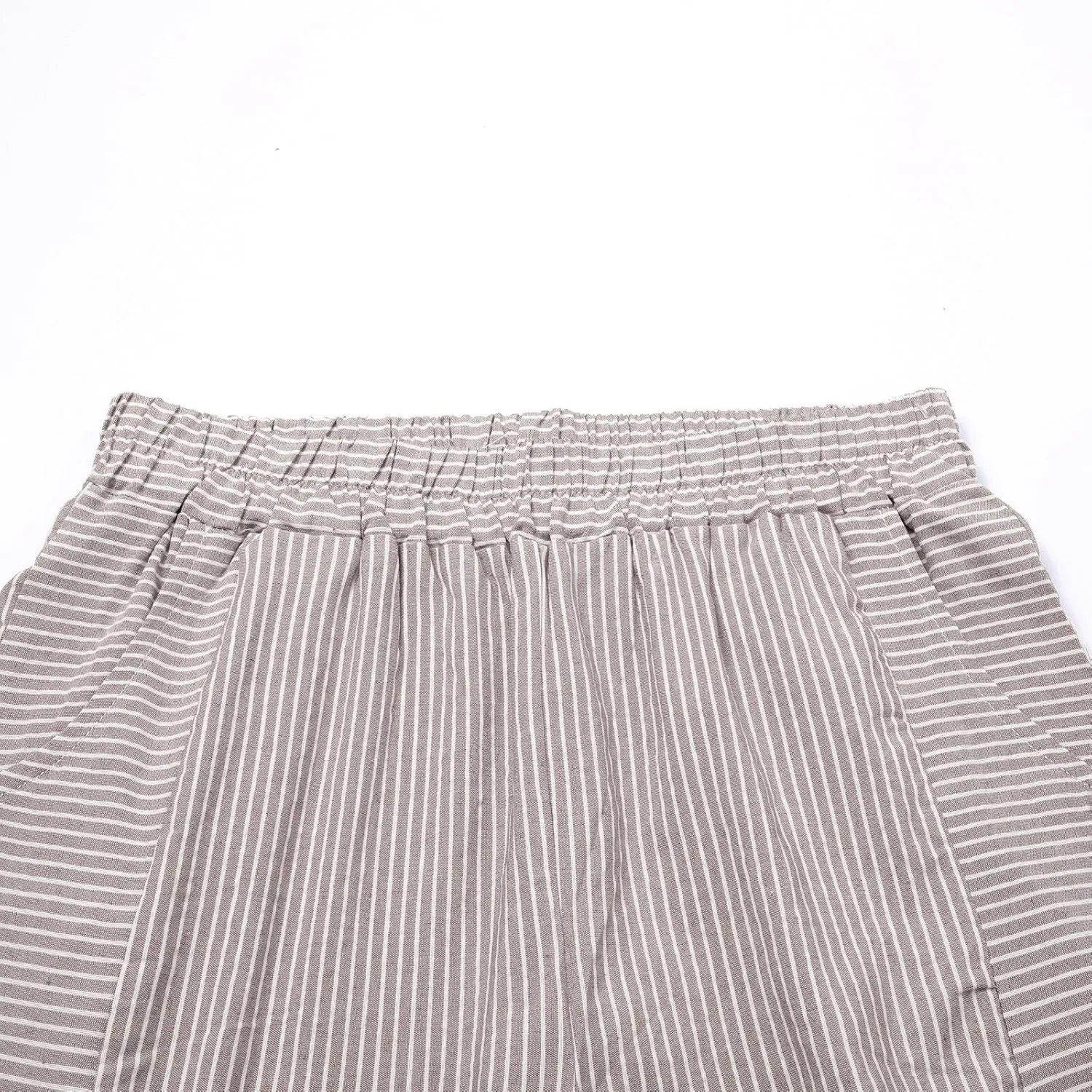 Linen Pants for Women 2024 Summer Casual Plus Size Elastic High Waist Comfy Straight Wide Leg Trousers