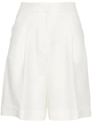 linen tailored shorts