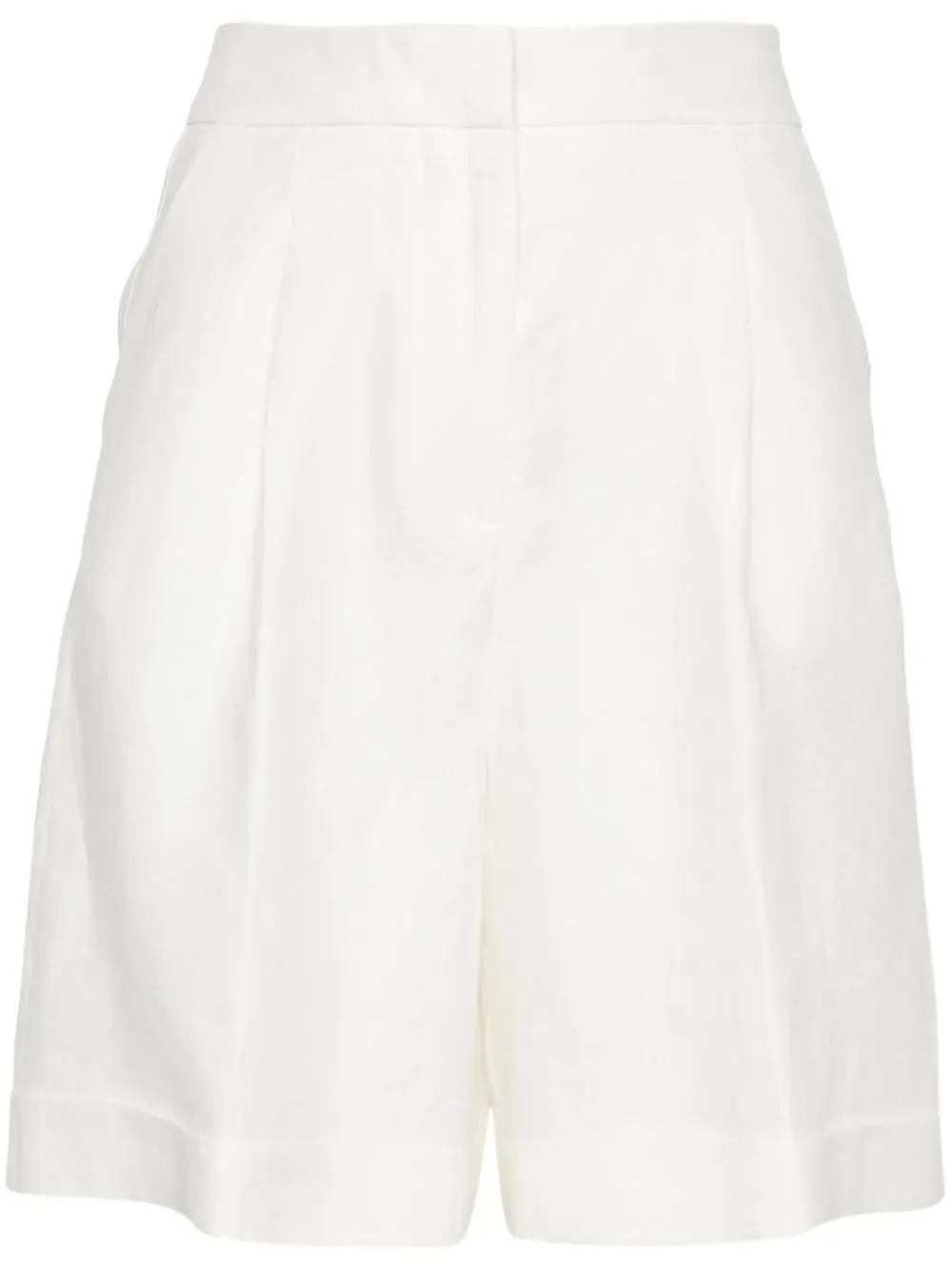 linen tailored shorts