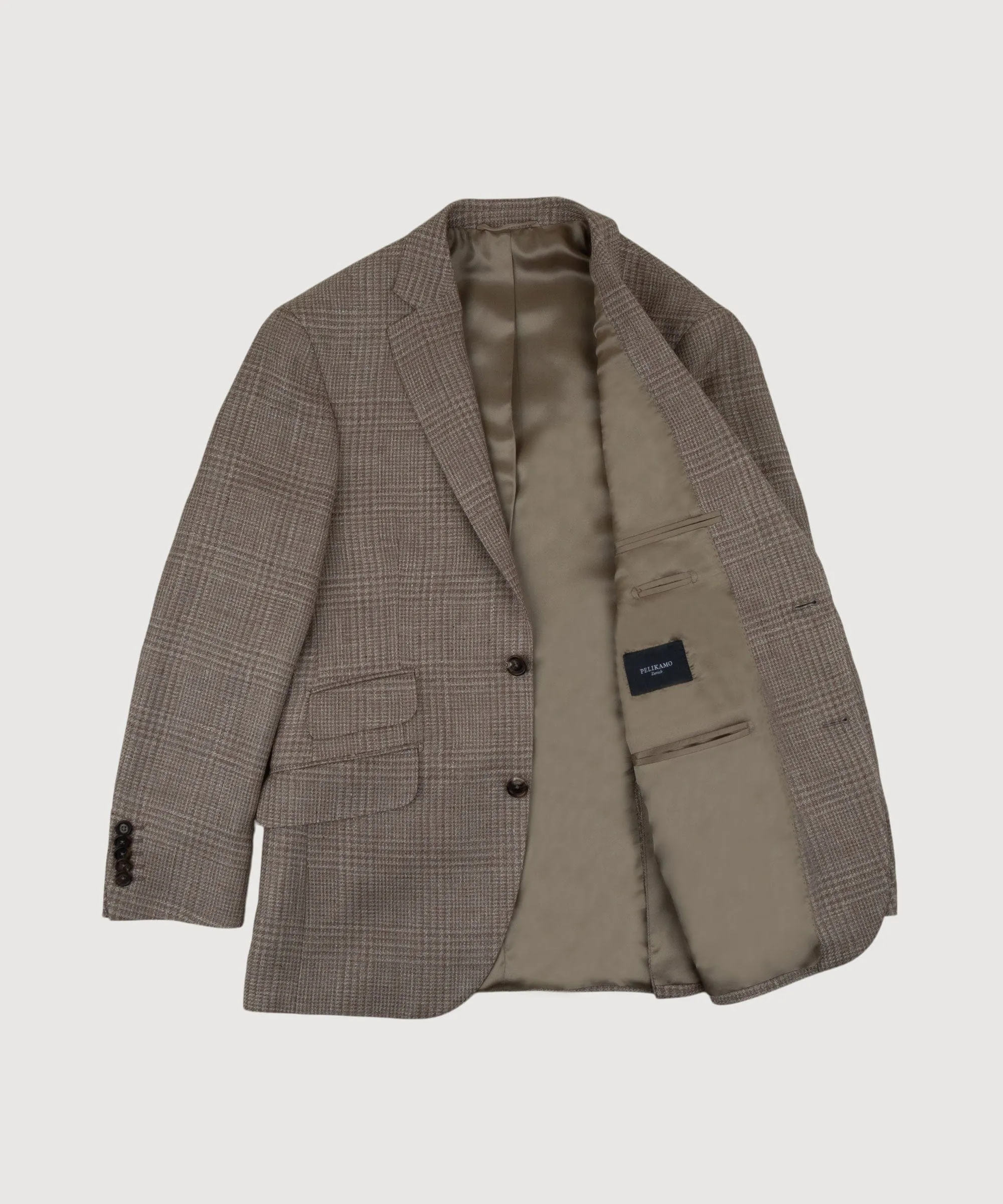 Linen Wool Glencheck Jacket