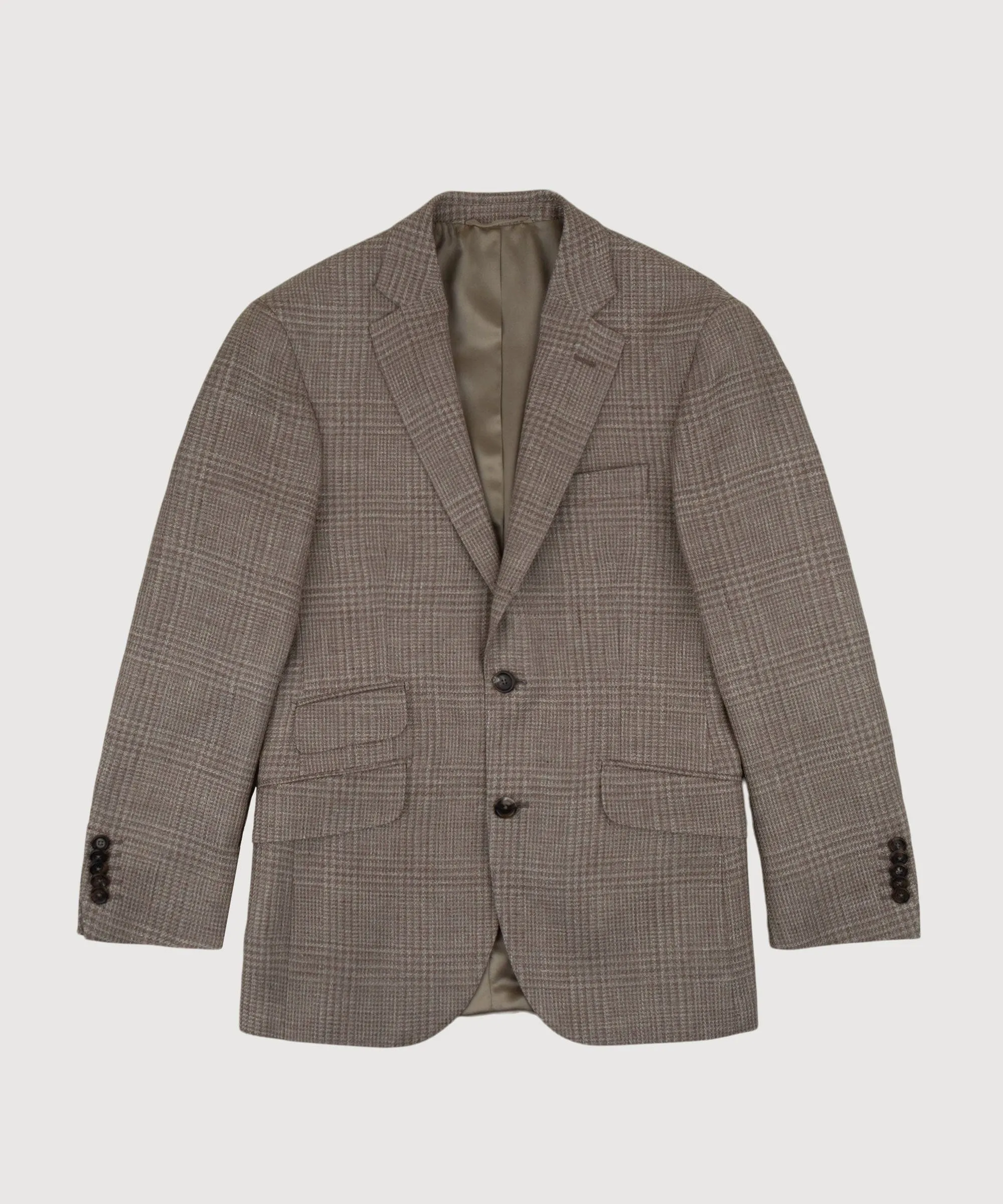 Linen Wool Glencheck Jacket