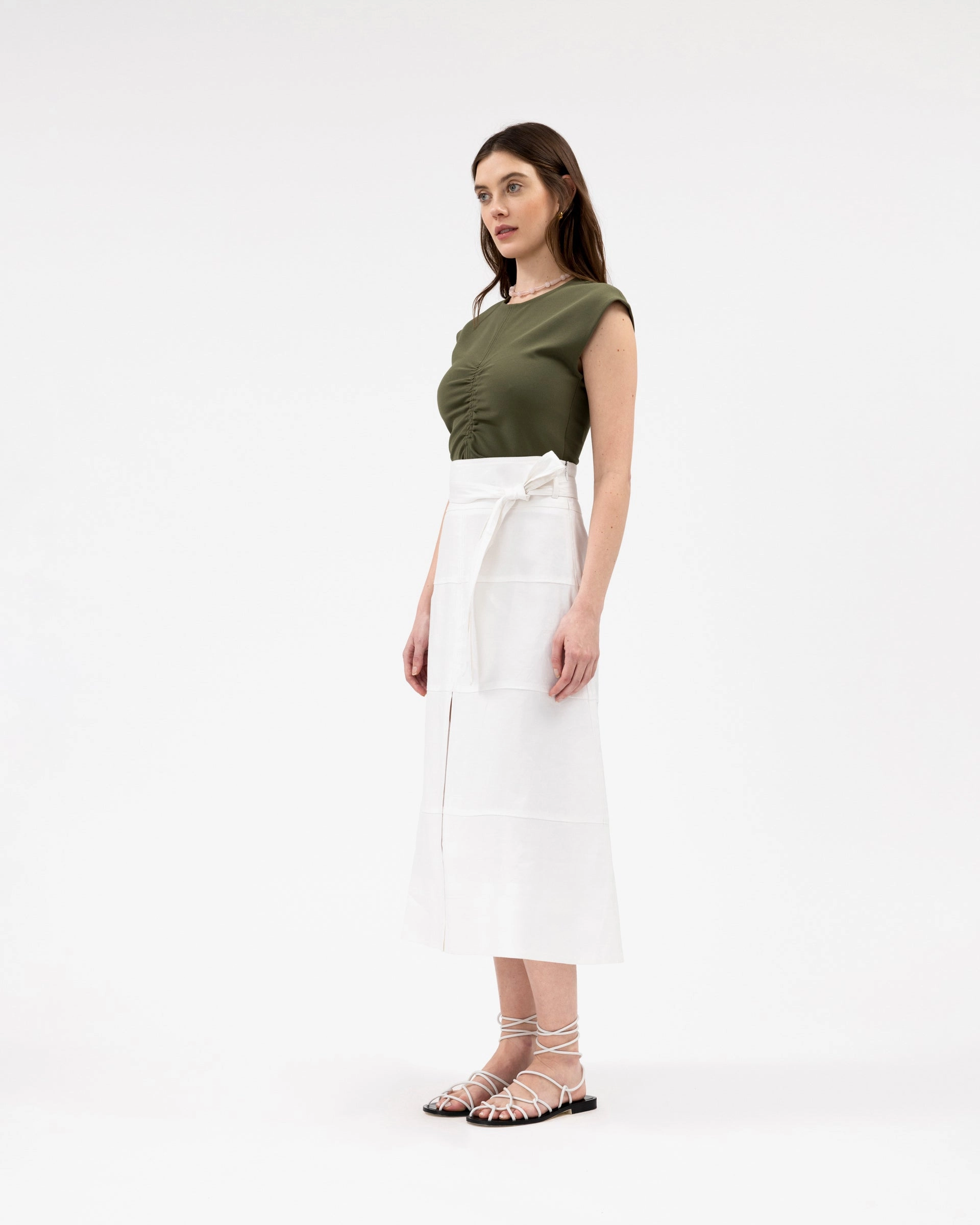 Linen Hudson Skirt Anti Bacterial Treatment Chill Ready