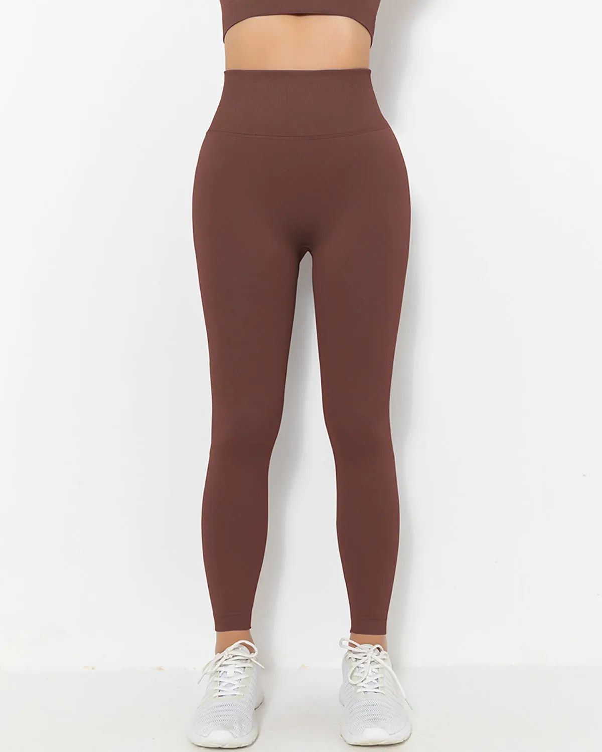 Lior Seamless Scrunch Leggings - Brown
