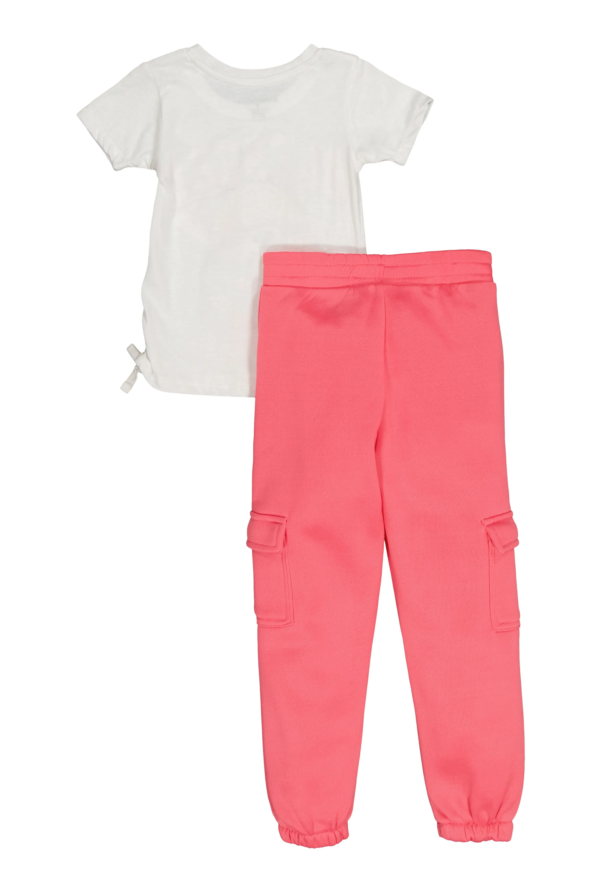 Little Girls Blessed Everyday Tee and Cargo Sweatpants