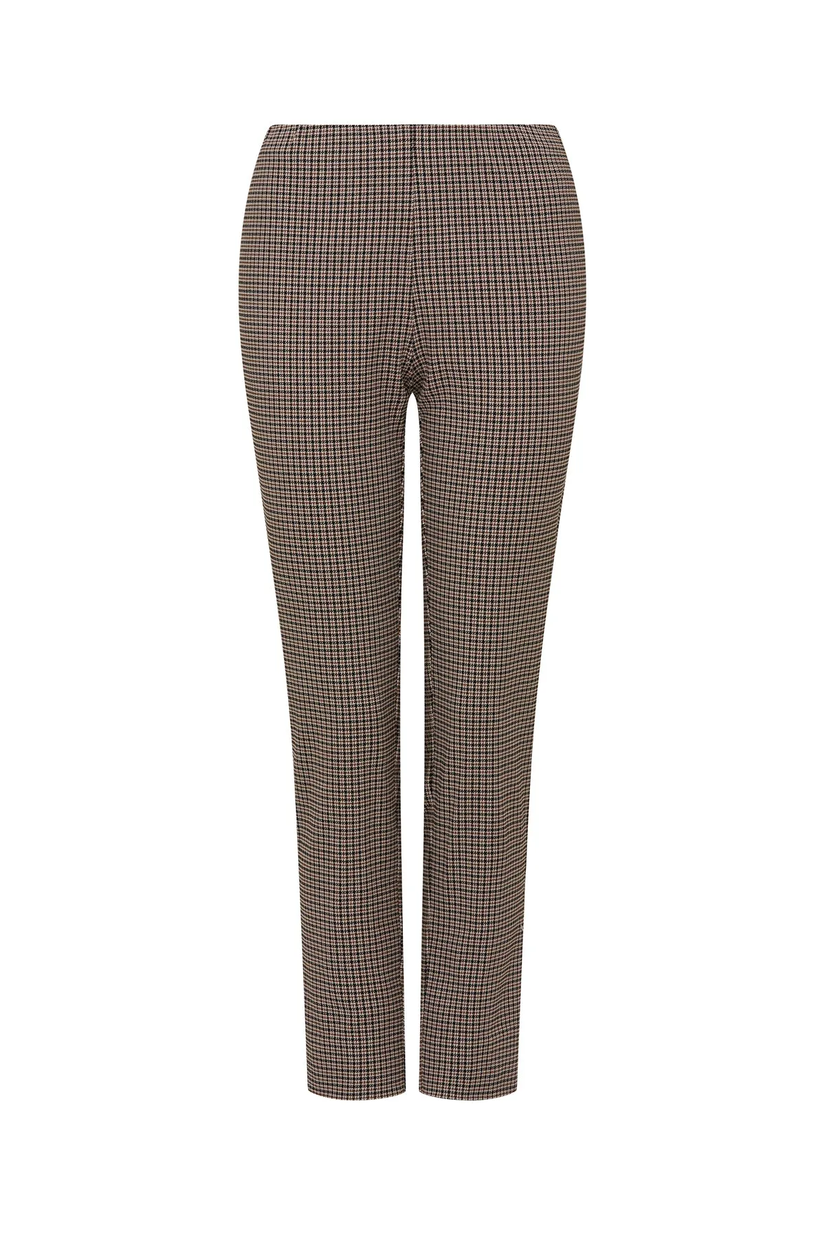 Liv Mini Check Pant  - Brown Check