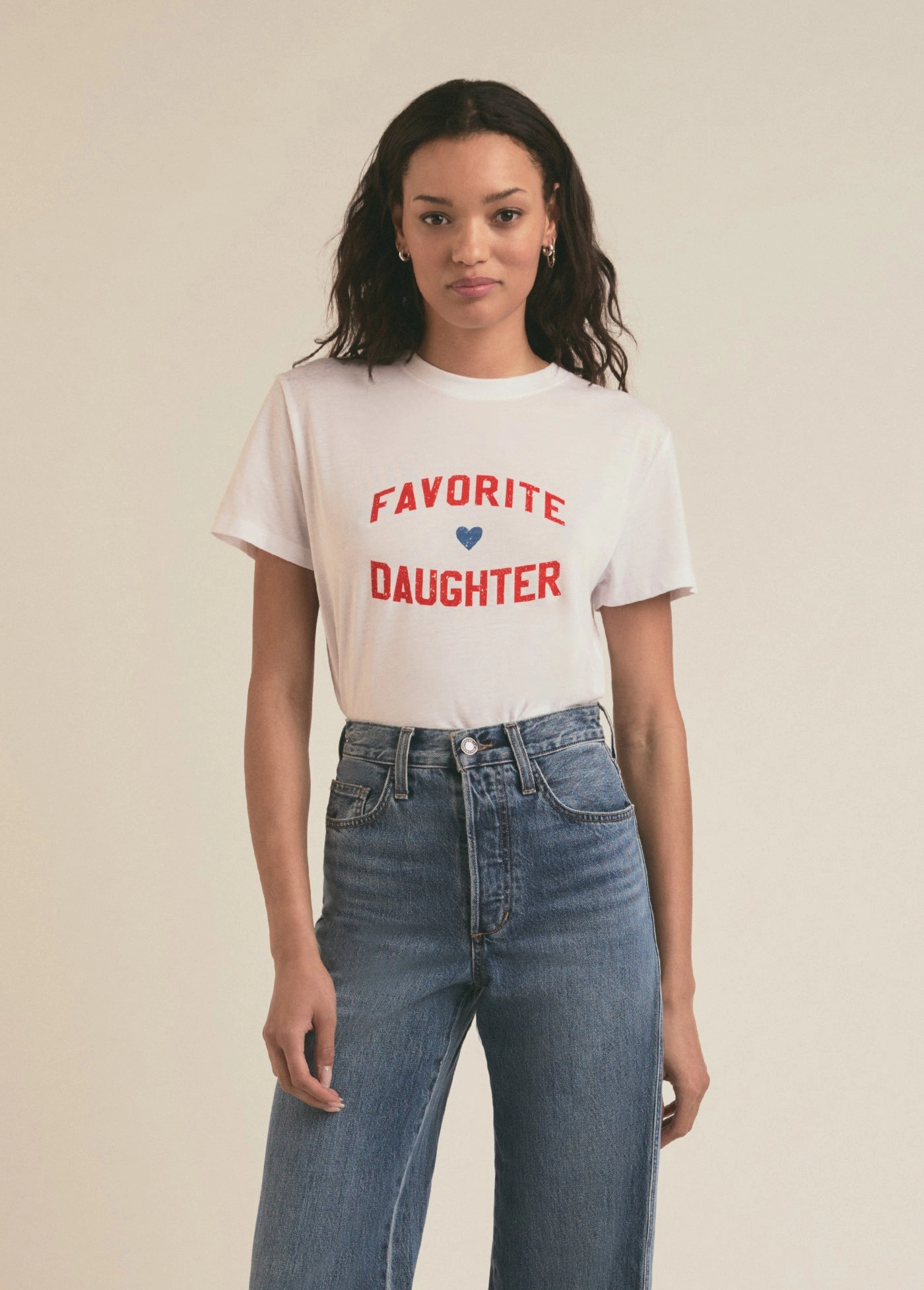 Durable Reinforced Shoulders Soft Touch Blend FAVORITE DAUGHTER TEE