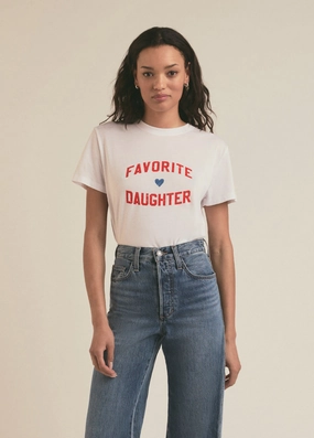 Durable Reinforced Shoulders Soft Touch Blend FAVORITE DAUGHTER TEE