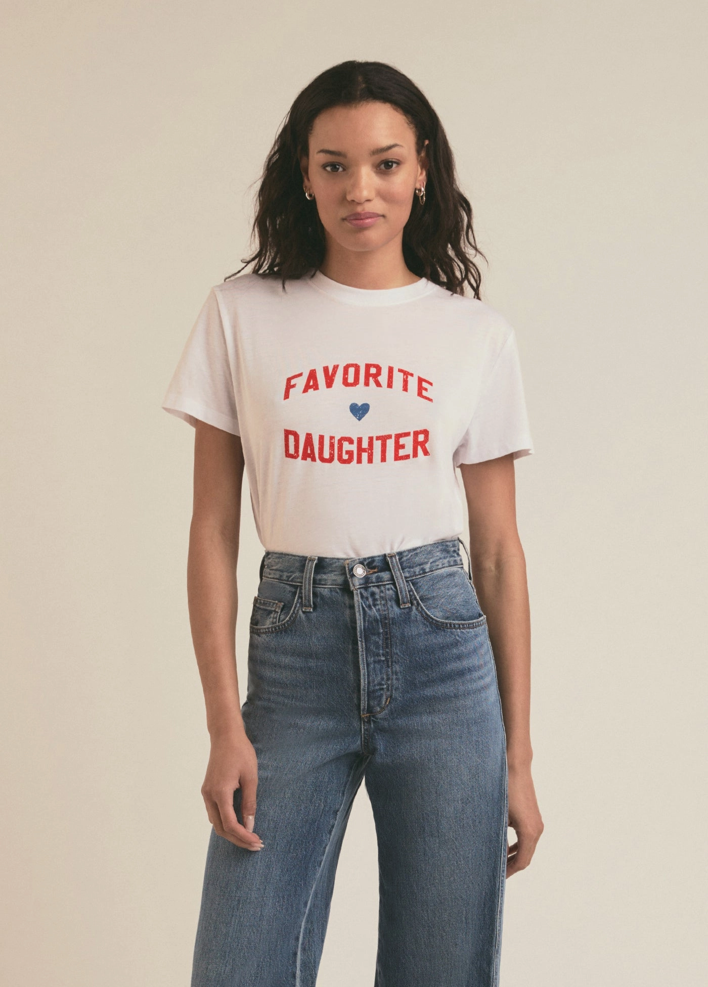 GarmentWashed Texture FAVORITE DAUGHTER TEE