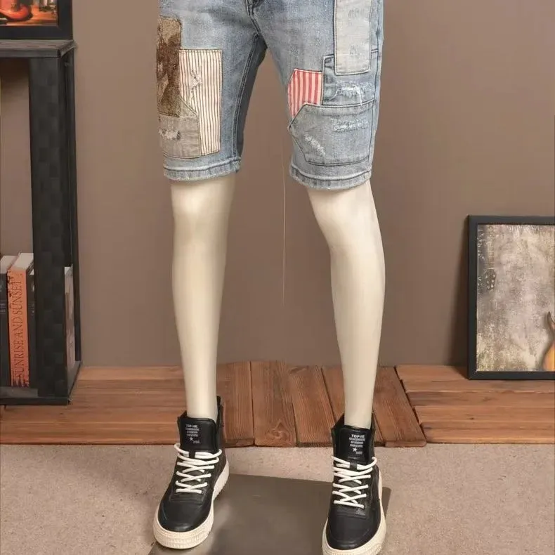 Logan - Men's Denim Shorts - Loose Fit Summer Casual