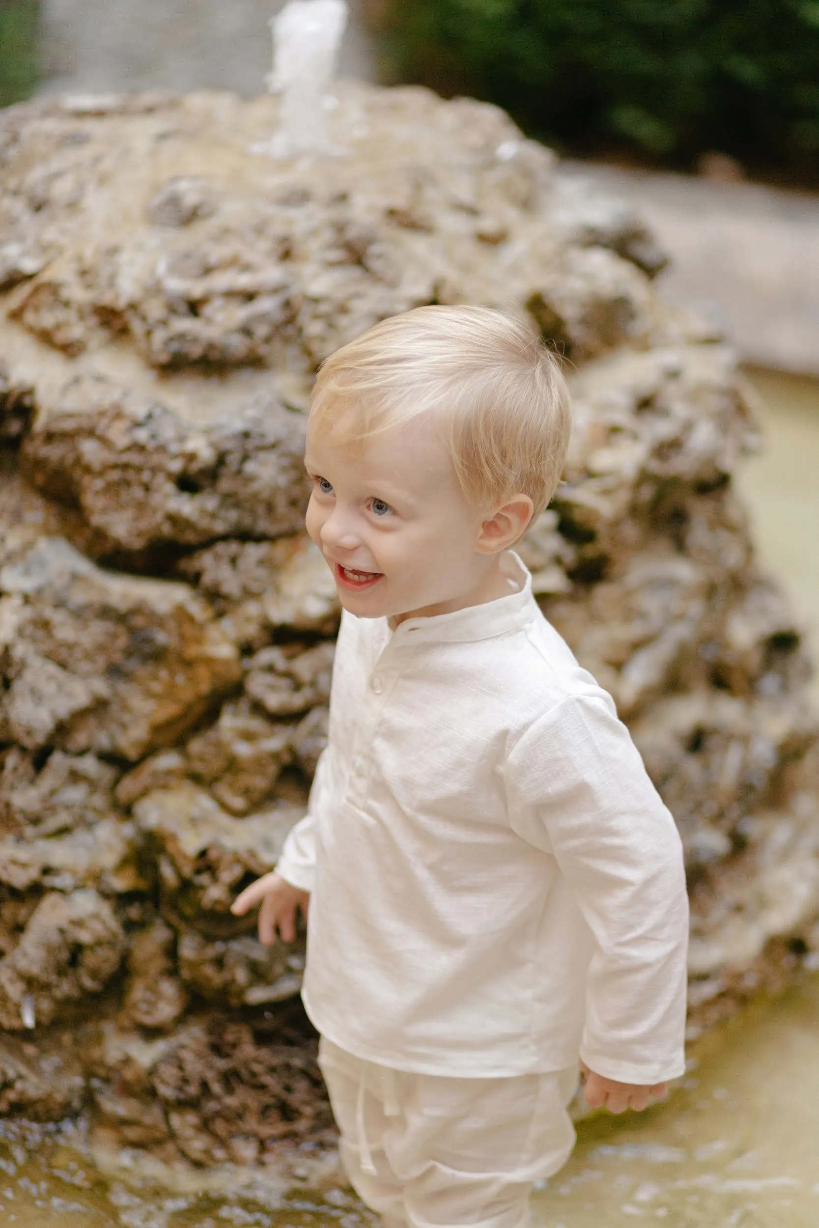 Long Linen Shirt - White