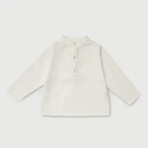 Long Linen Shirt - White