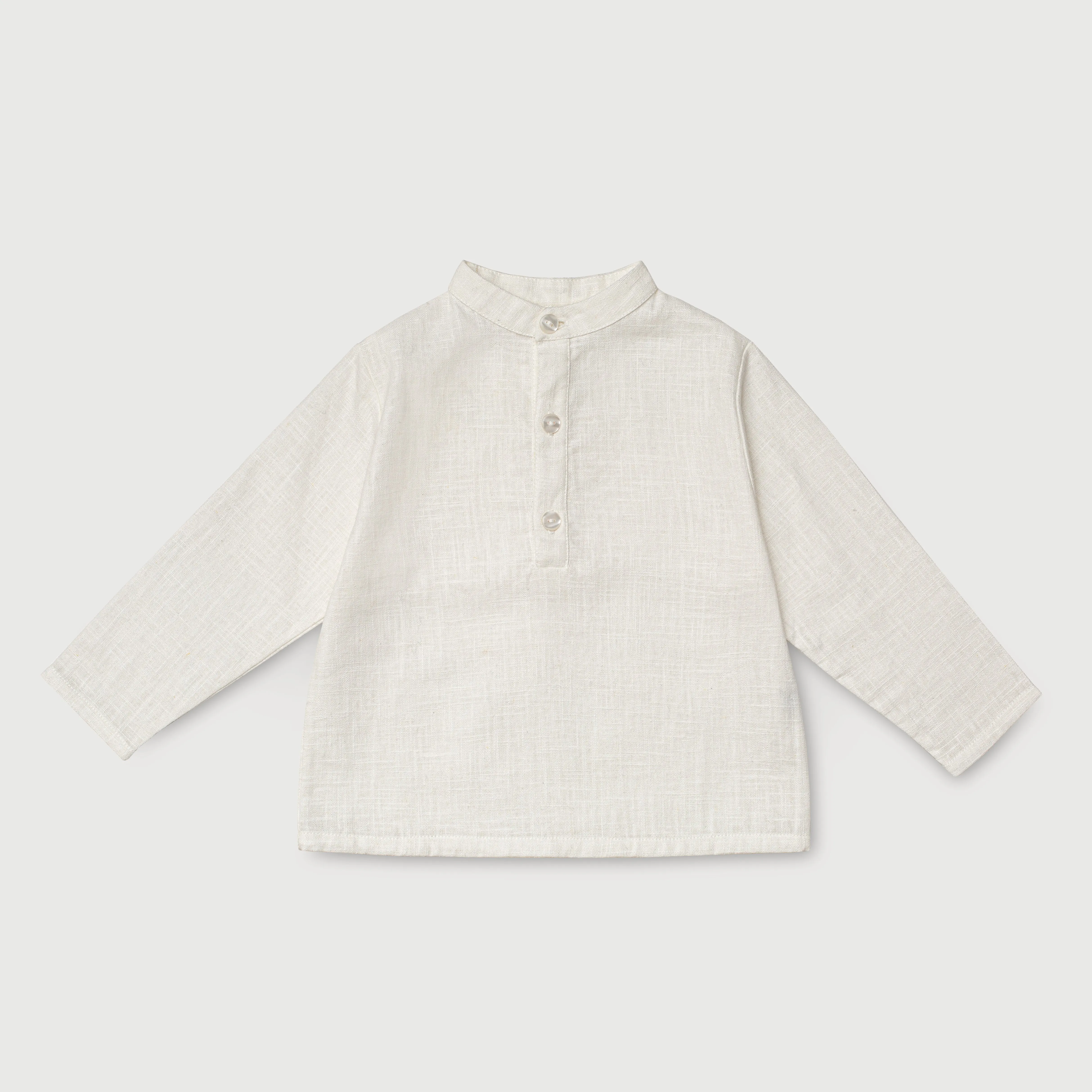 Long Linen Shirt - White