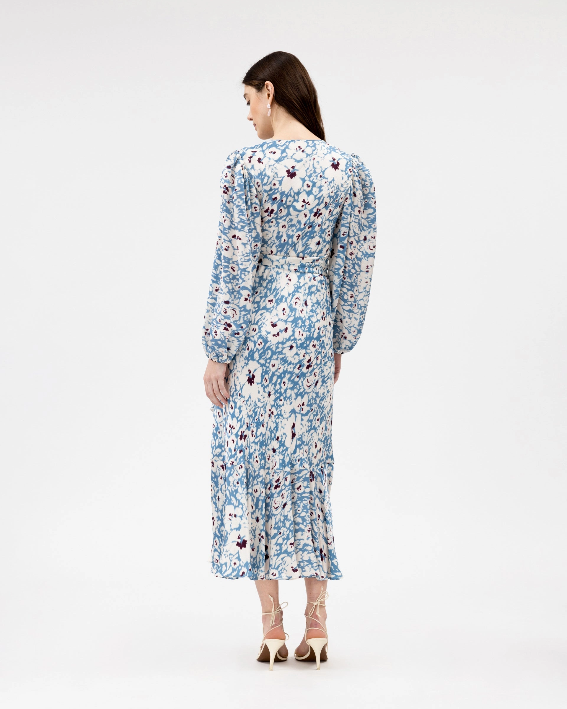 Vibrant Layer Sheer Layer Long Sleeve Blaire Dress