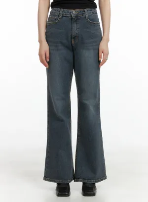 Loose Fit Bootcut Jeans CL412