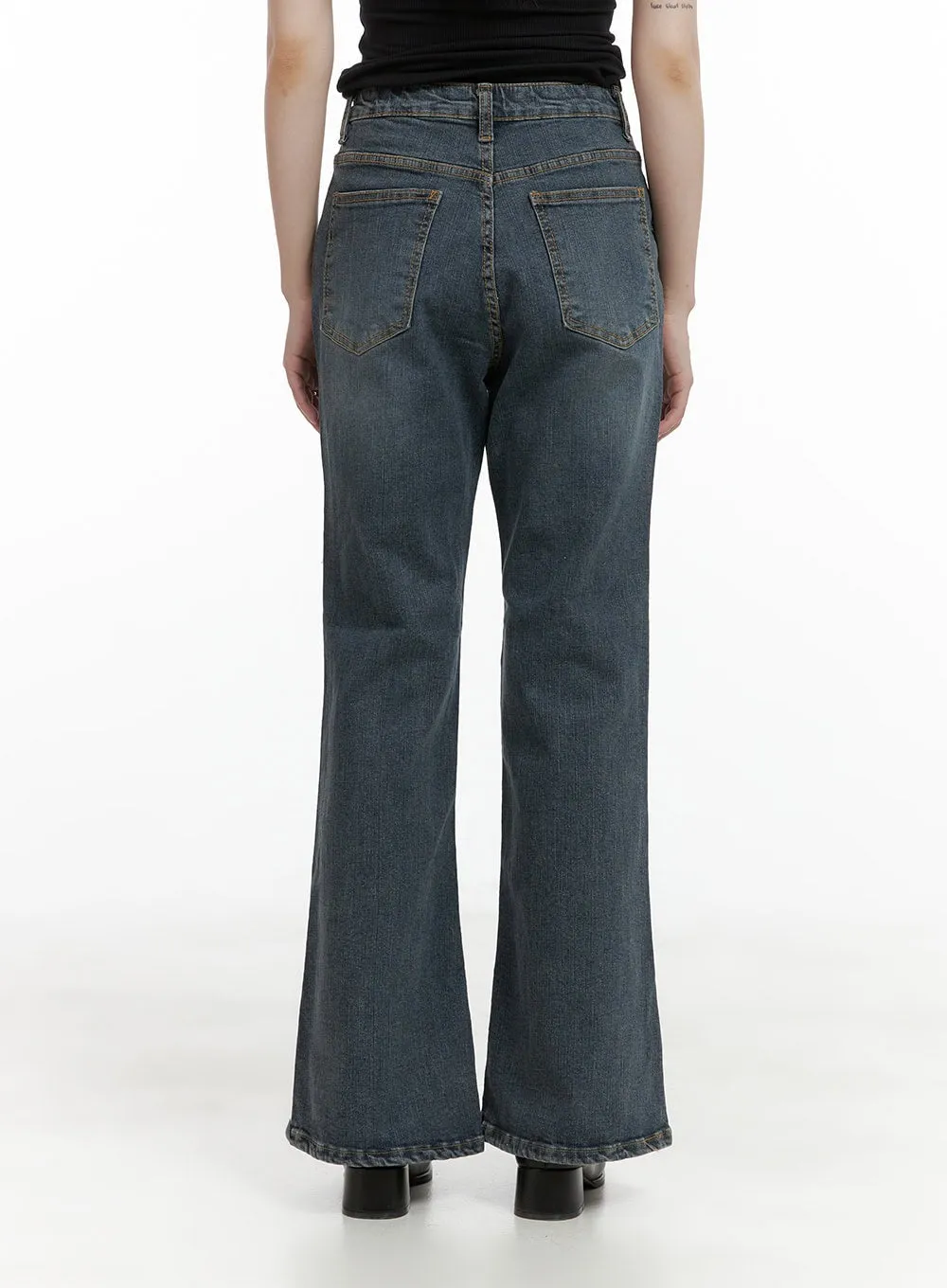 Loose Fit Bootcut Jeans CL412