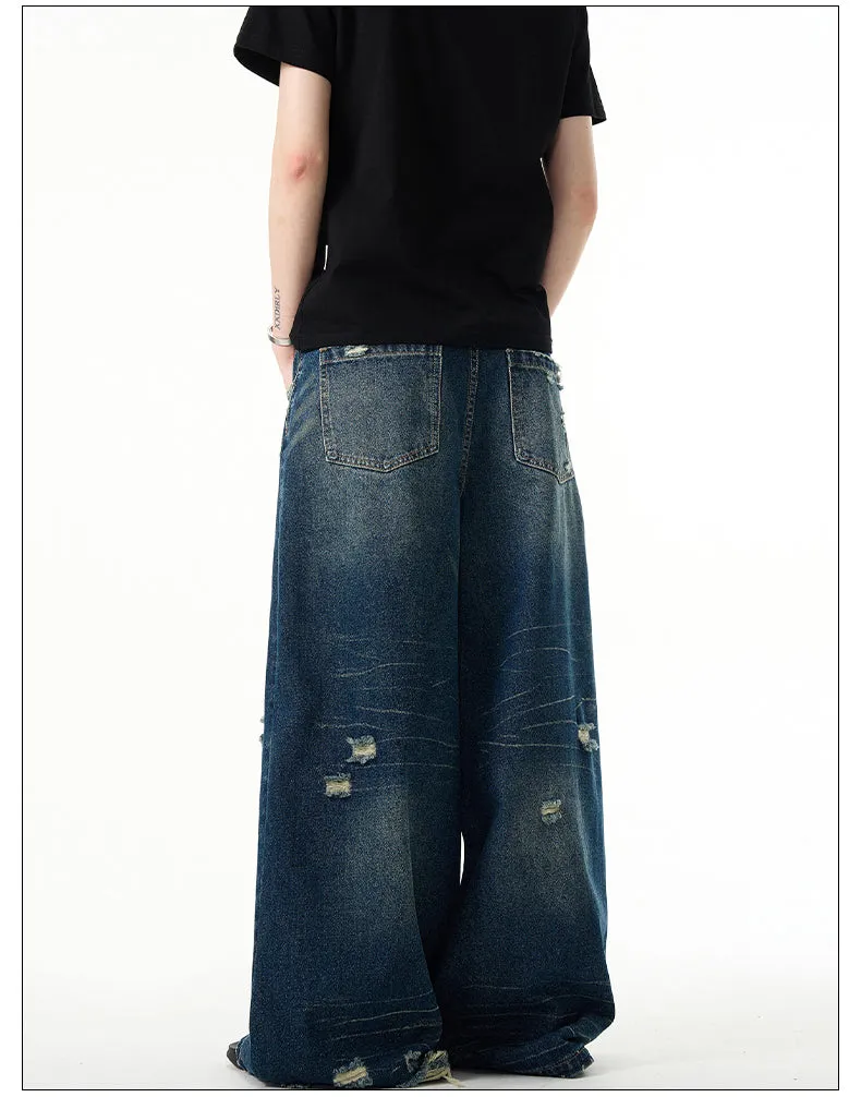 Loose Fit Retro Baggy Wide Leg Jeans