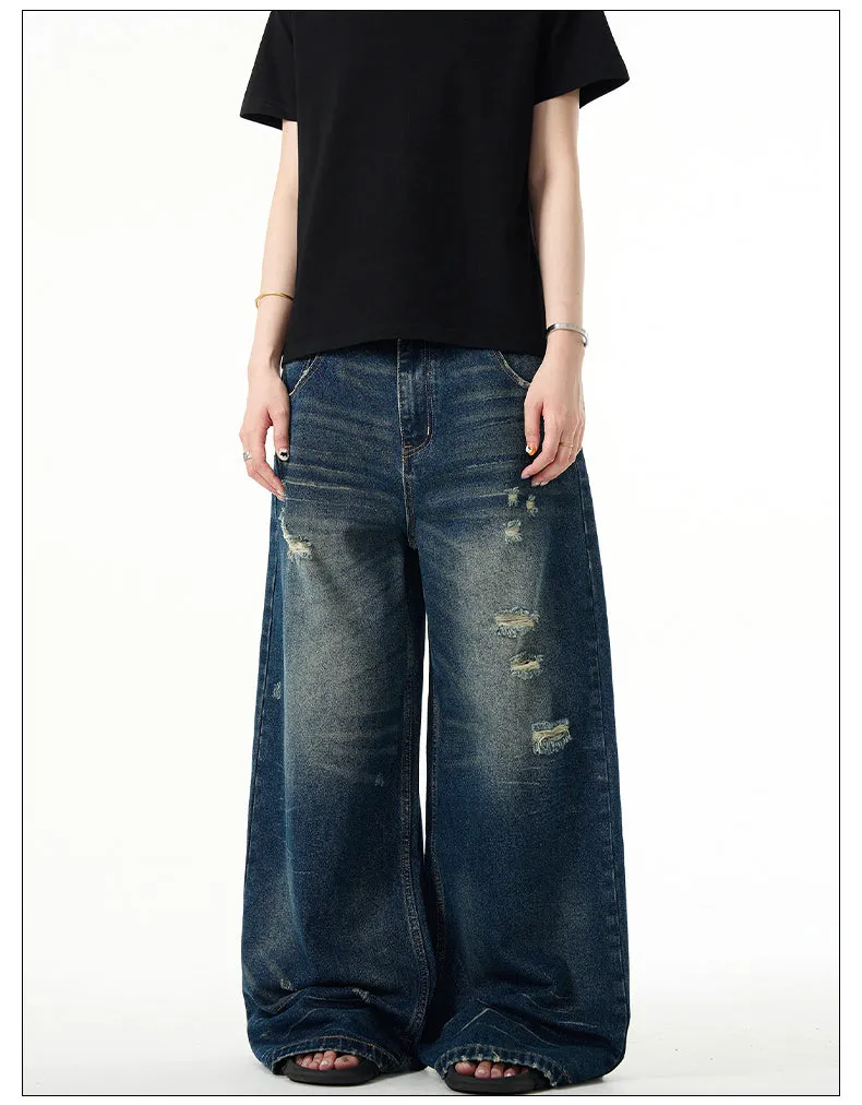 Loose Fit Retro Baggy Wide Leg Jeans