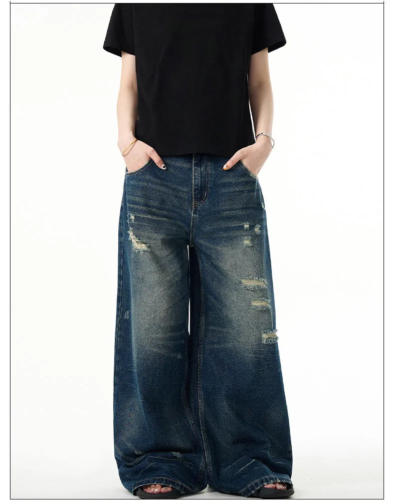Loose Fit Retro Baggy Wide Leg Jeans