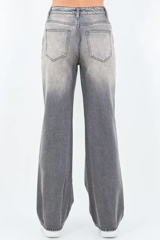 Loose Fit Straight Leg Jeans