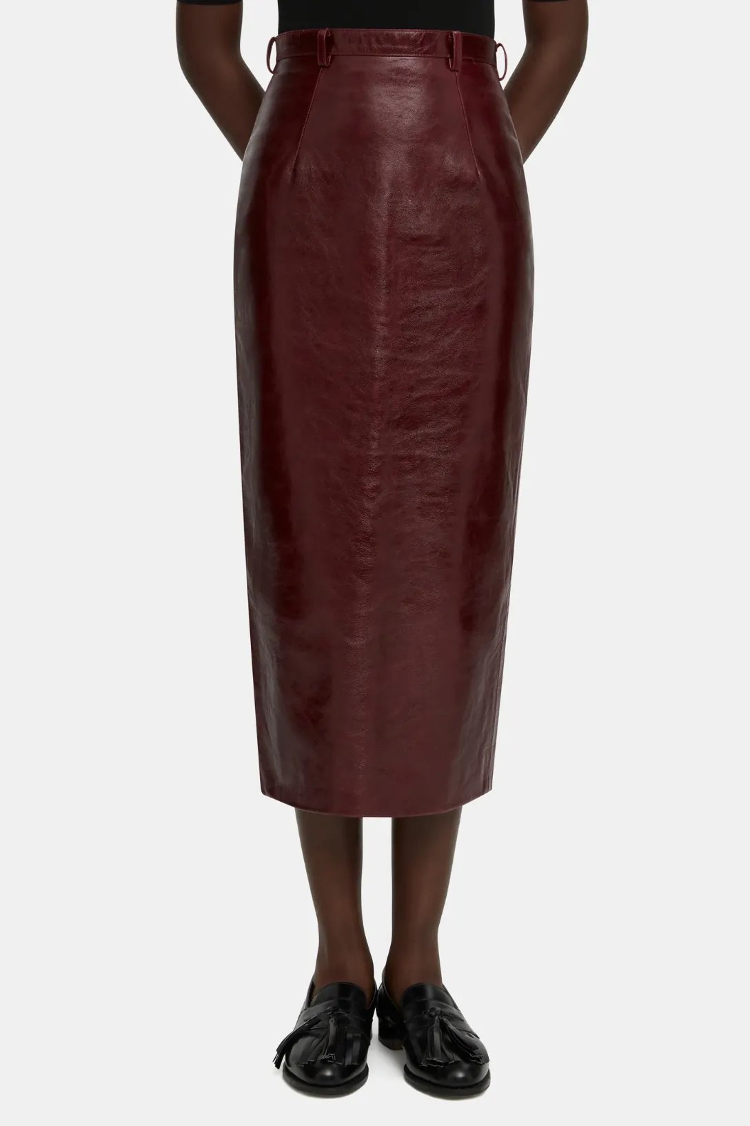 Lorelei Skirt | Oxblood Leather
