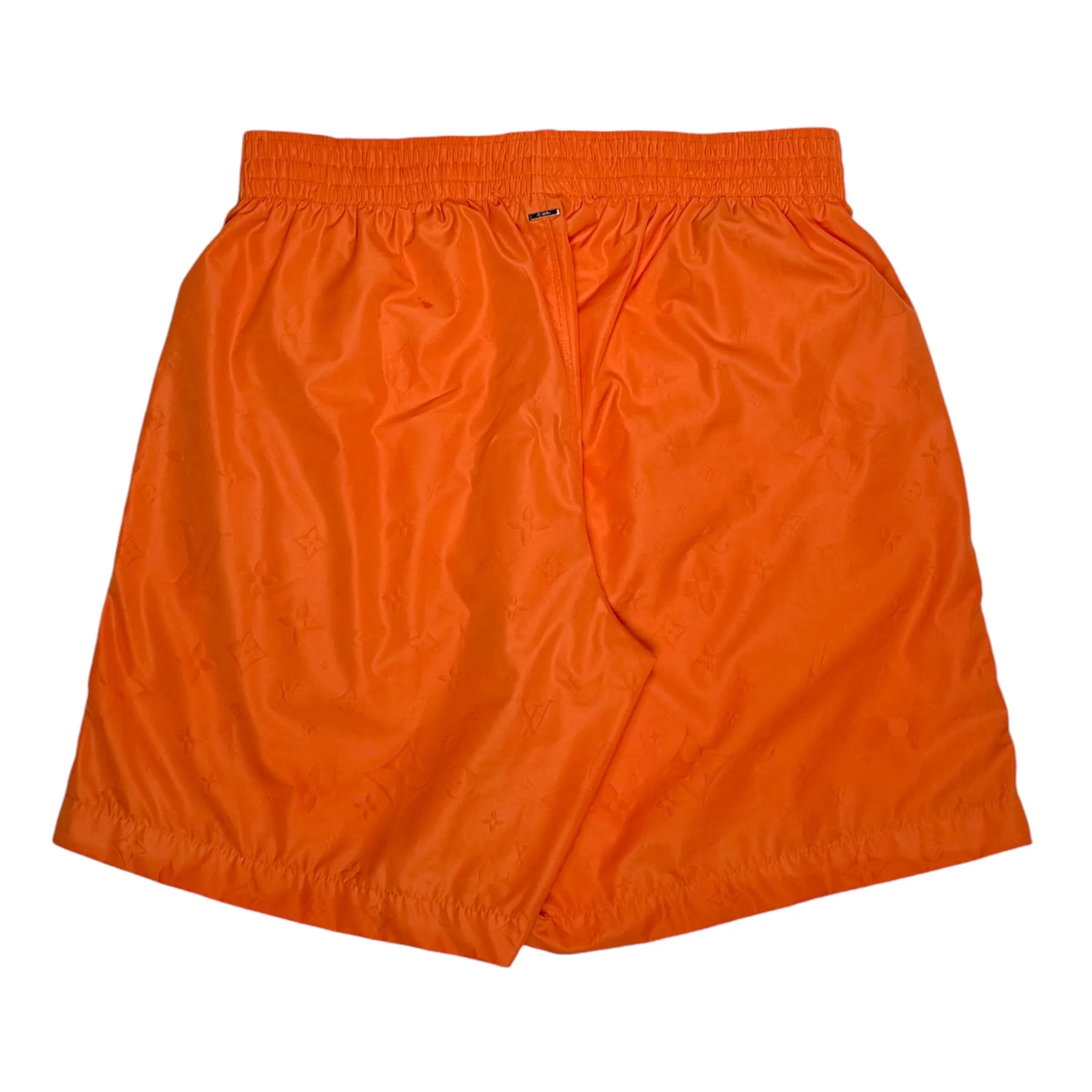 Louis Vuitton Monogram Nylon Swim Board Shorts Orange Pre-Owned