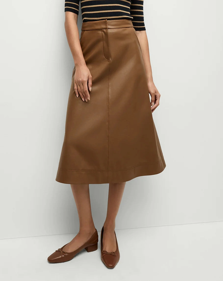 Louise Skirt Whisky Recycled Polyester Chill Vibe