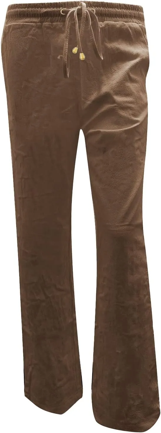 Lounge Pants Women With Pockets Loose Fit Petite Dressy Trouser 2025 Trendy Straight Leg Stretch Linen Sweatpant