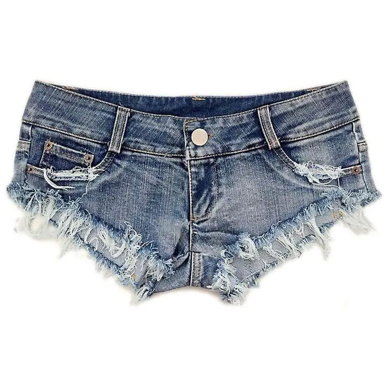 Low Waist Denim Shorts