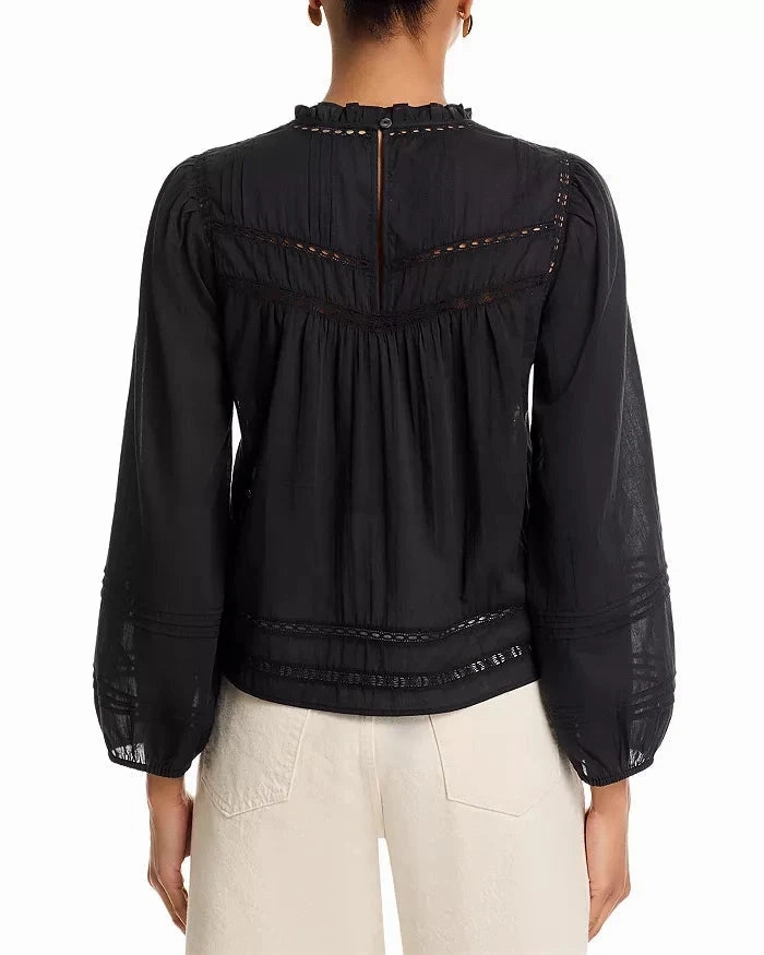 Reyna Blouse Black BioBased Fiber