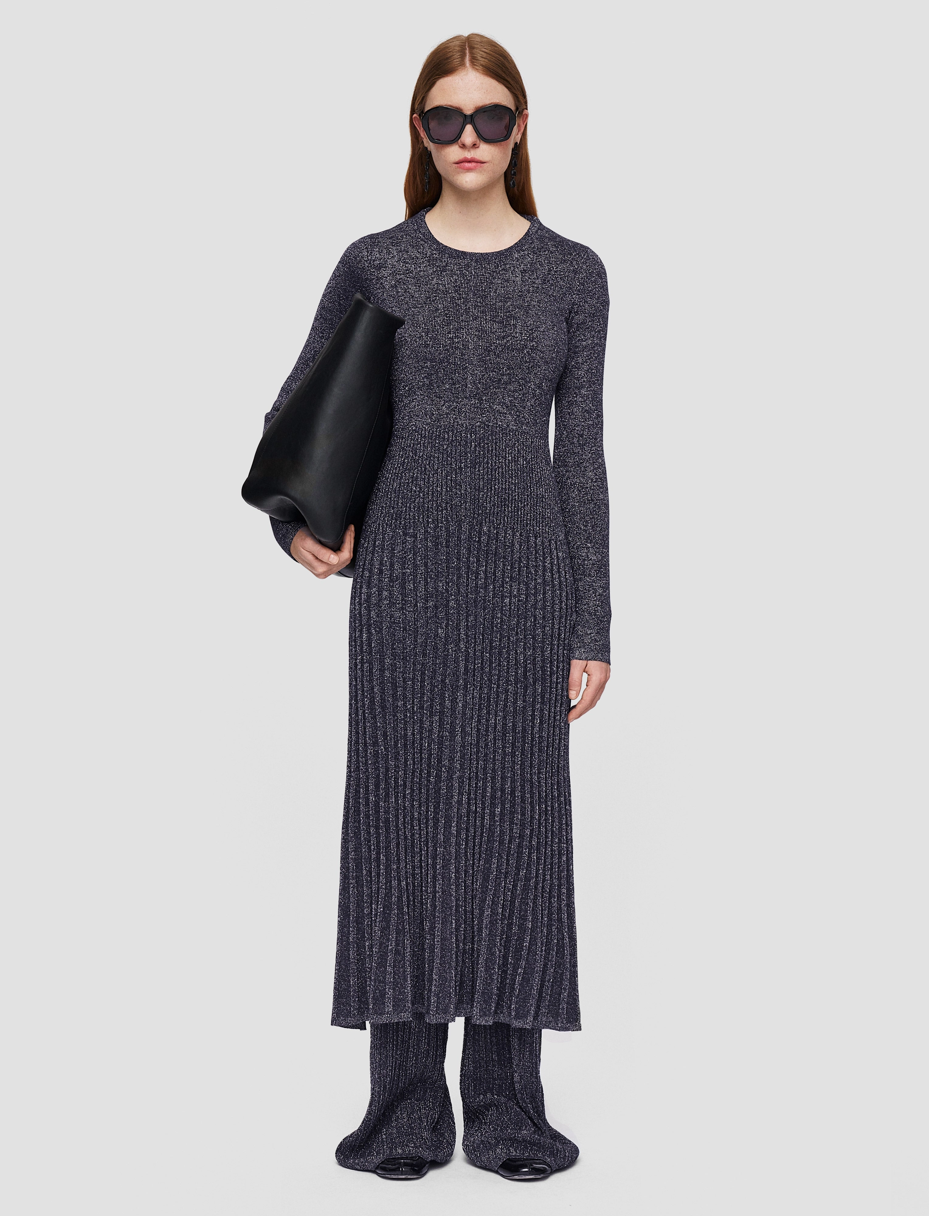 Maximalist-Trend Lurex Knit Dress