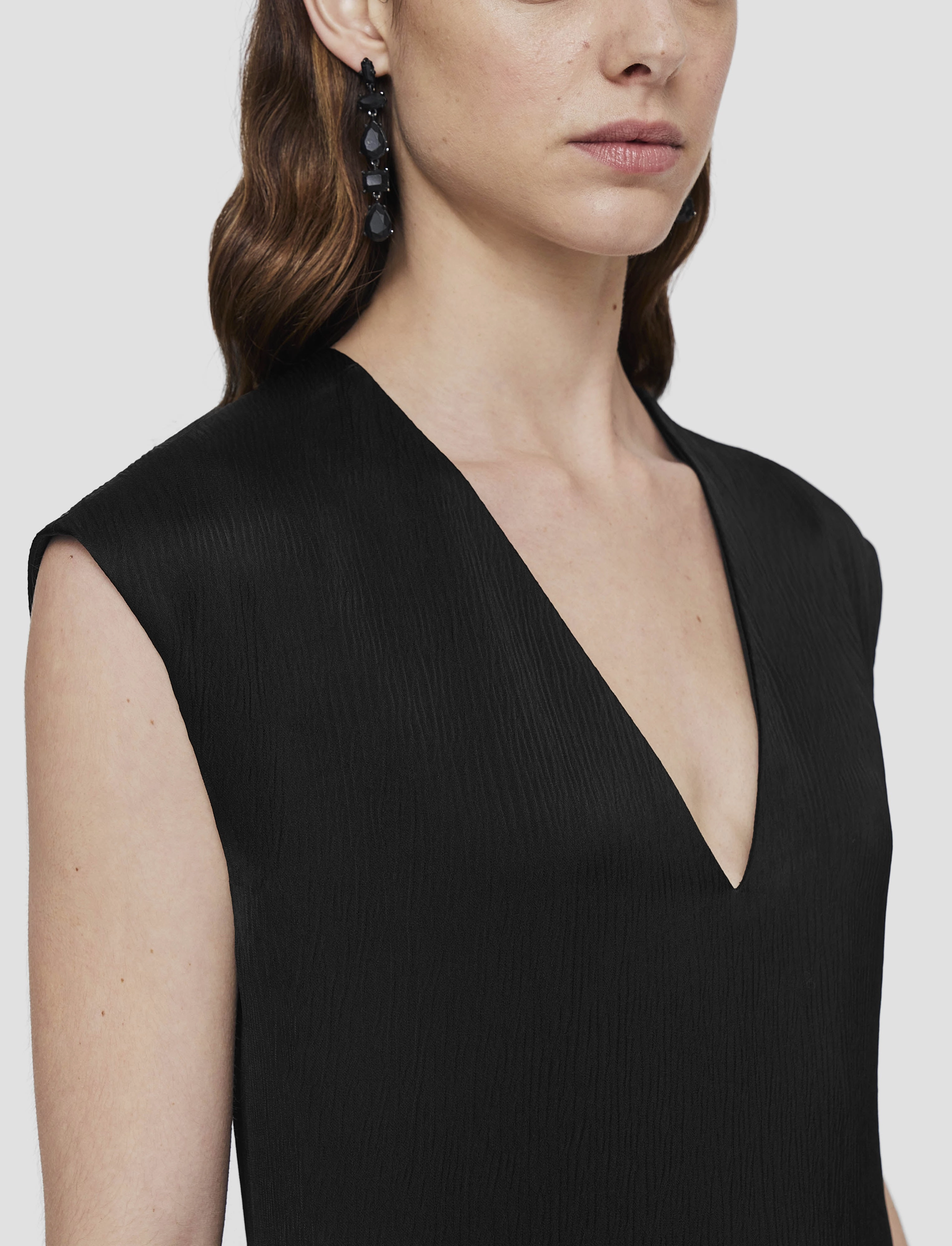 Feminine Charm Lutece Textured Viscose Dress