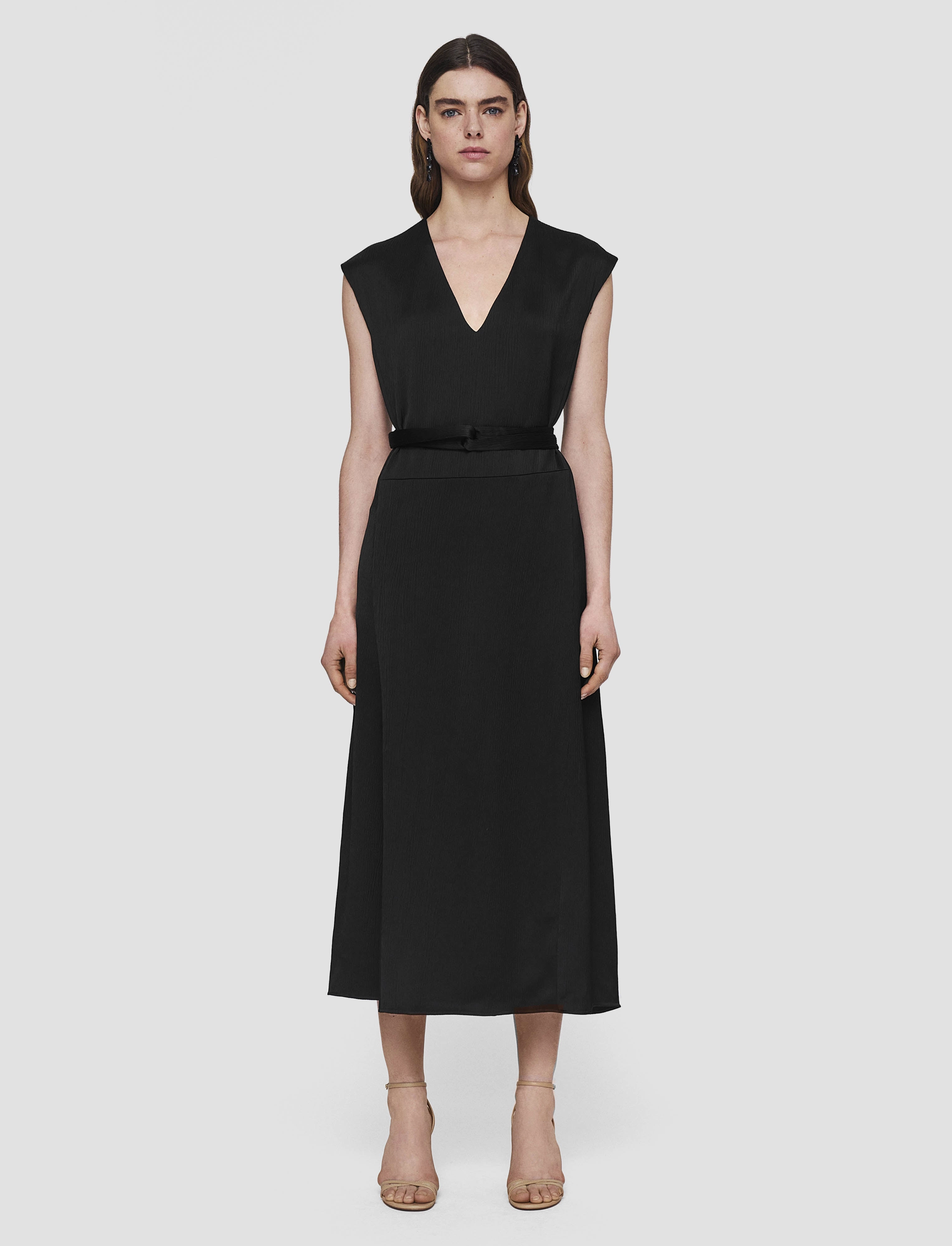 Lutece Textured Viscose Dress Artistic Vibe