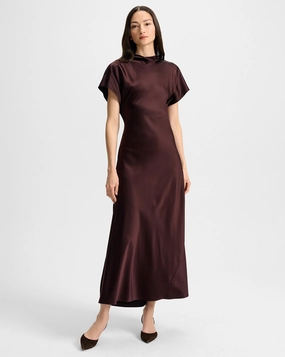 Redgrave Dress Dark Currant Tear-resistant