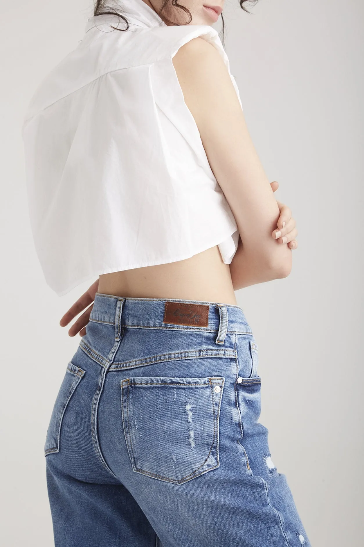 LYNN Mom Jeans medium blue vintage