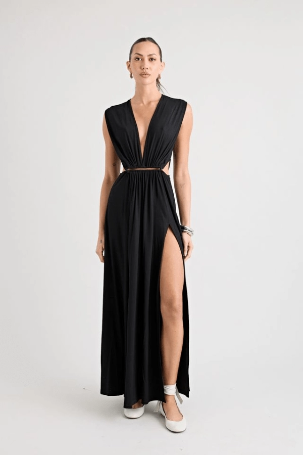 Do For Love Black Calm Drape Cozy Flex