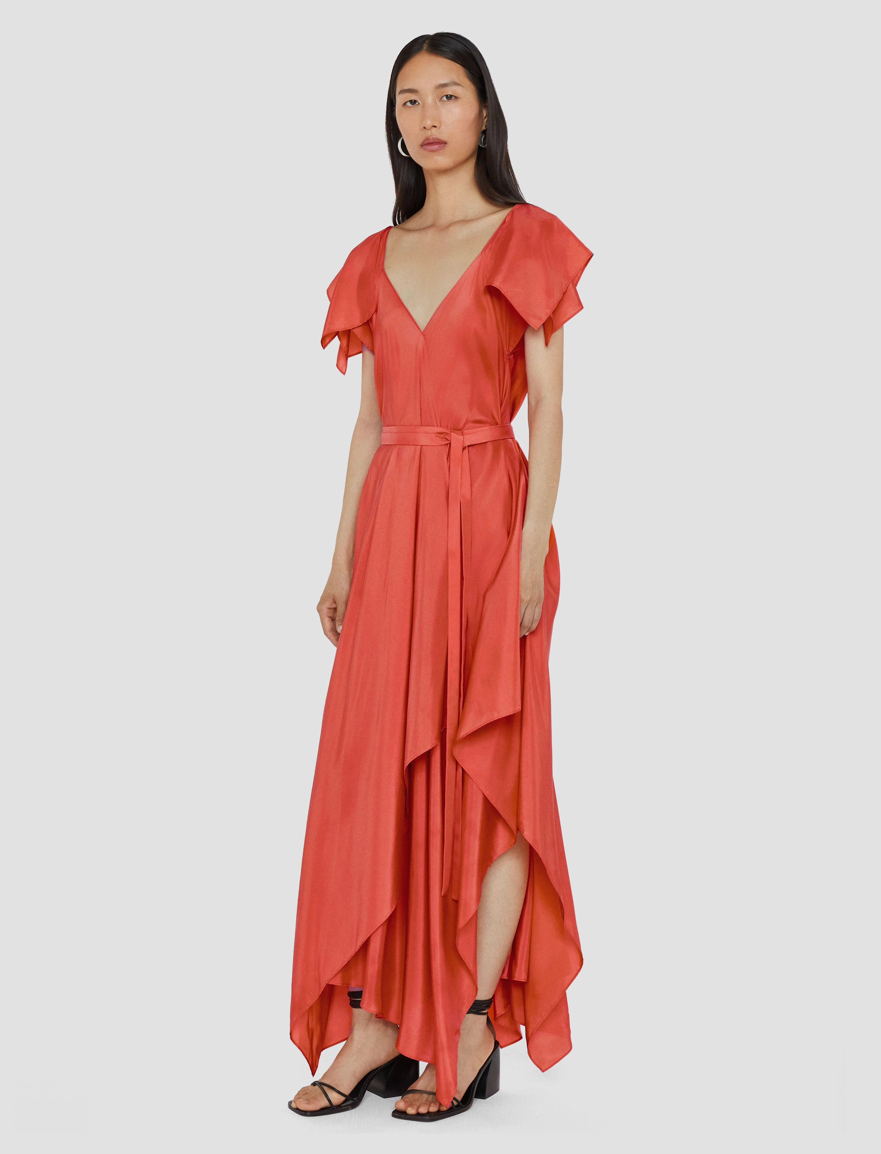 Plumet Habotai Silk Dress Deep Hue
