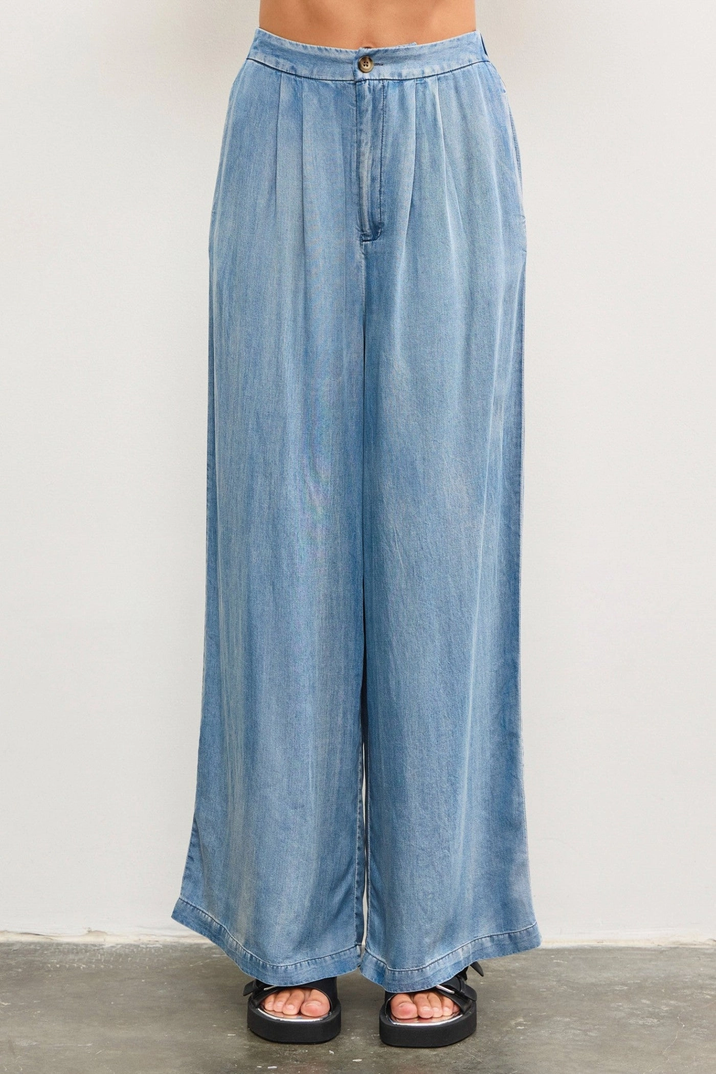 Soft Interior MADDIE DENIM WIDE-LEG PANTS