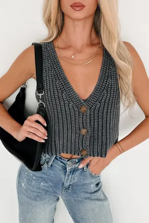 DoubleStitched Construction Thermal Insulation Made For Mornings Sleeveless Knit Top (Ink)