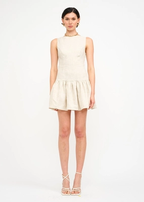 Smooth Curve A-Line MADELYN DROP-WAIST MINI DRESS