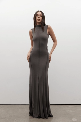 Mae Maxi Dress Smoke Wardrobe-Staple
