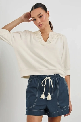 HoodedVersion Mariposa Top Ivory