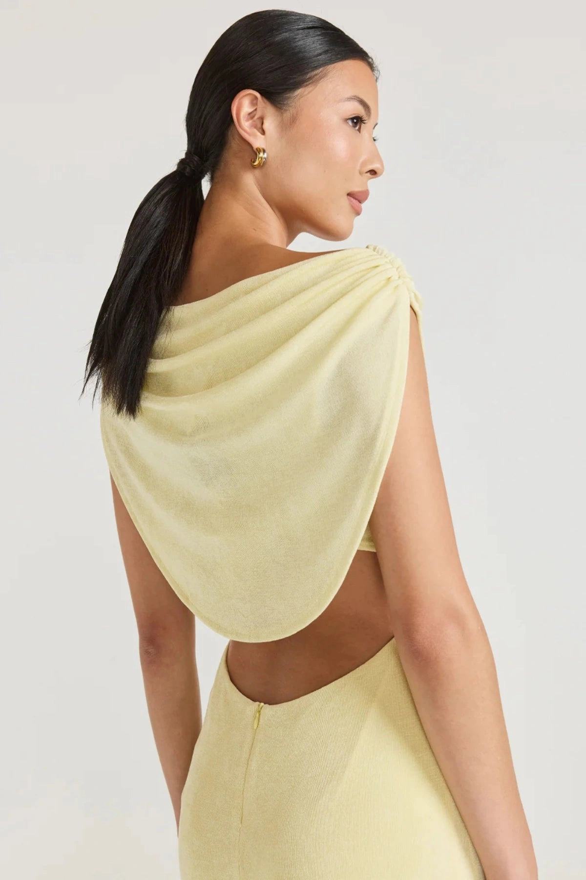 Lightweight-Layer Flattering Comfort Wear Marjori Dress Lemonade